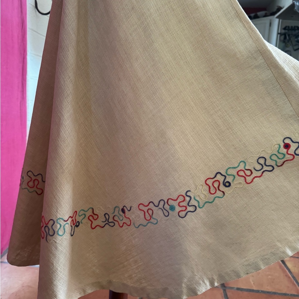 40s 50s Vintage Embroidered Skirt
